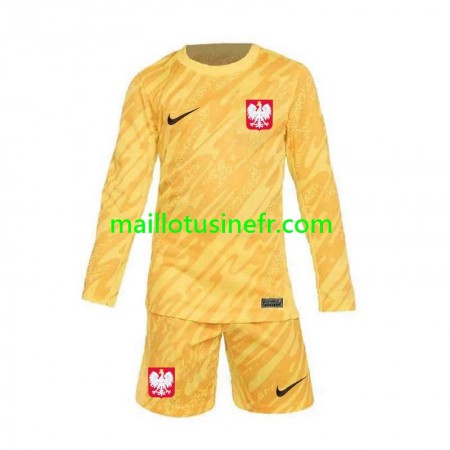 Maillot de Foot Pologne Gardien Domicile UEFA EURO 2024 Manches Longues - Enfant Maillot de Foot Pologne Gardien Domicile UEFA EURO 2024 Manches Longues - Enfant